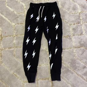 Aviator bolt stitch black and white